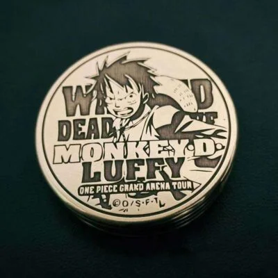 One Piece-themed Hpatic coin crafted from brass