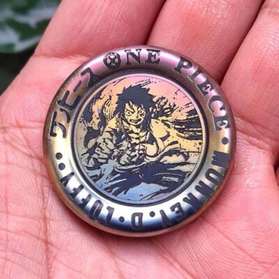One Piece Luffy haptic coin titanium alloy version