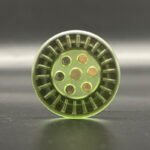 Transparent Magnetic Haptic Coin Fidget Toy green color