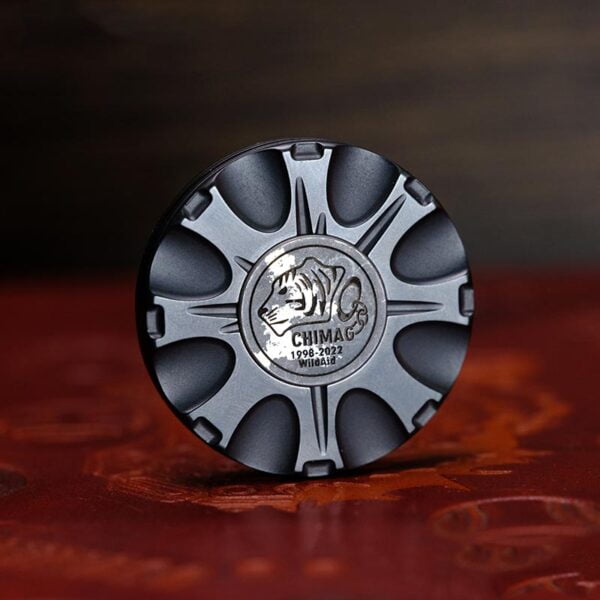 Doomsday Dusk Haptic Coin Decompression Portable Spinner Toy EDC Zirconium Alloy and Damascus